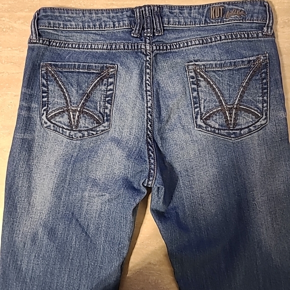 Kut From The Kloth Blue Dark Wash Jeans Size 8 EUC - Picture 11 of 13